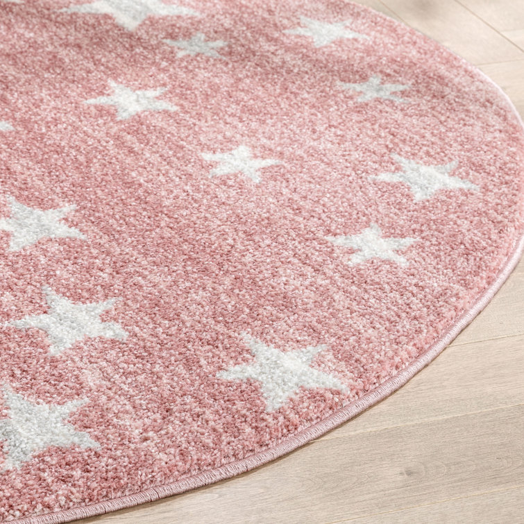 Well Woven Kennedy Stars Pink Children's Rug Wayfair.co.uk